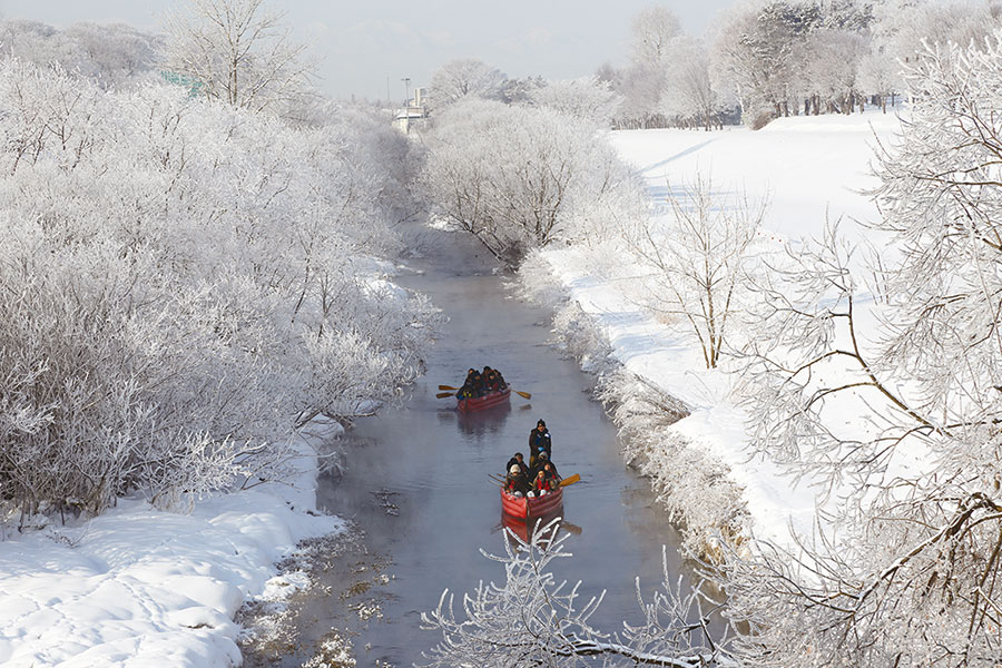十勝ウィンターリバークルージング